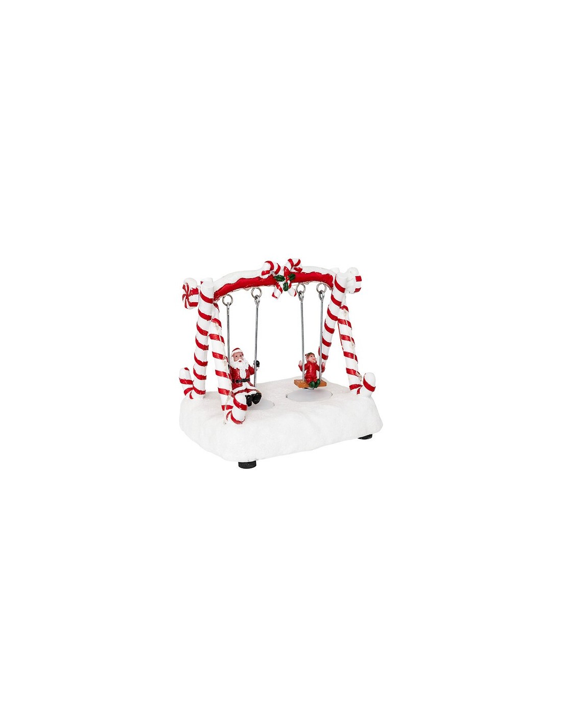 GIOSTRINE E VILLAGGI: vendita online Giostrina di Natale Altalena 16x16cm, Luci e Movimento, Decorazione Natalizia Luminosa, ...