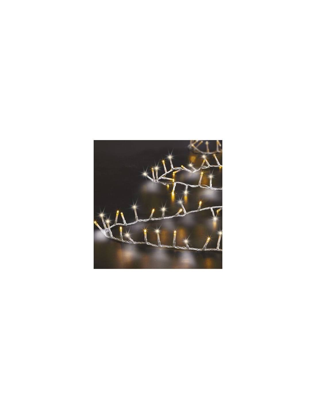 LUCI DI NATALE: vendita online Serie Luminosa di Natale 750 LED, 18 Metri, Bianco Caldo + Freddo, Interno e Esterno, 8 Effett...