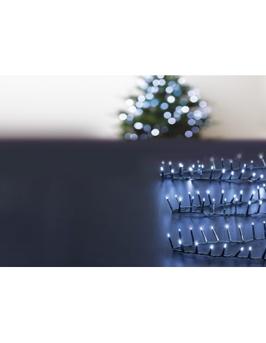 LUCI DI NATALE: vendita online Serie Luminosa di Natale 750 LED, 18 Metri, Bianco Freddo, Esterno, Luci Decorative con 8 Effe...