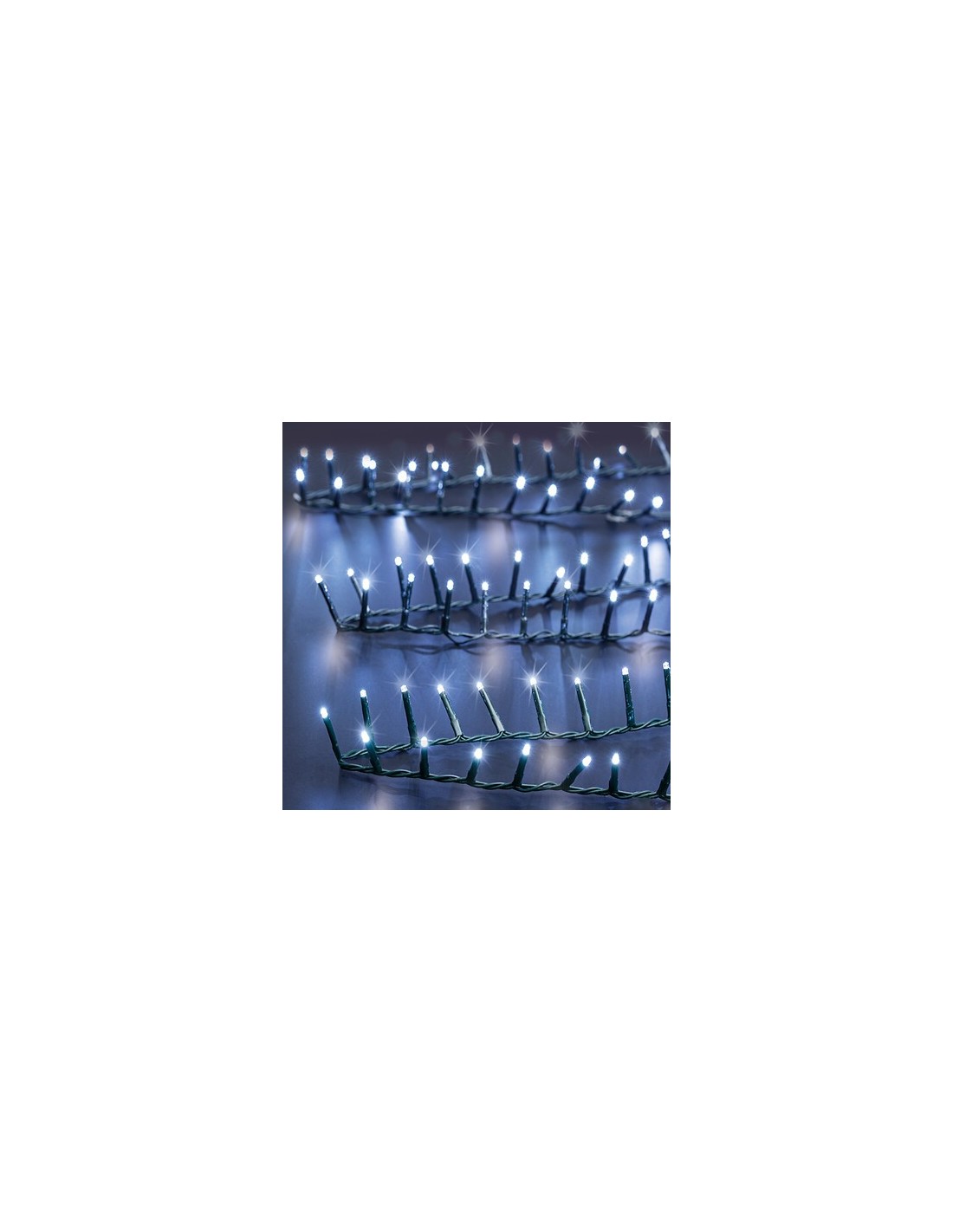 LUCI DI NATALE: vendita online Serie Luminosa di Natale 750 LED, 18 Metri, Bianco Freddo, Esterno, Luci Decorative con 8 Effe...