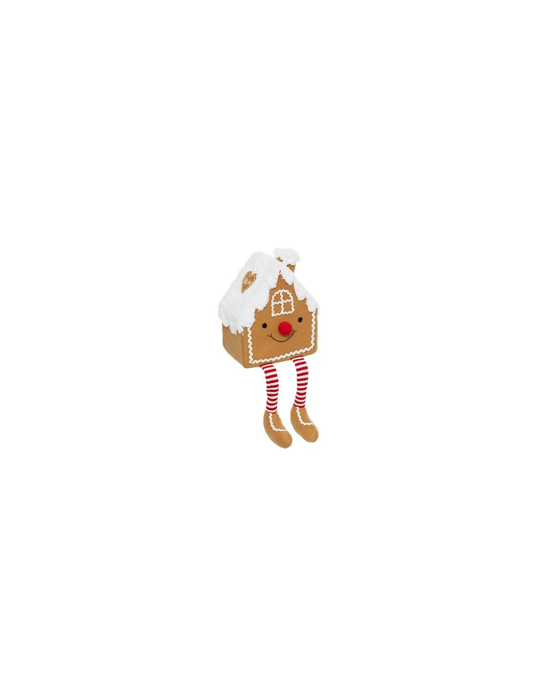 OGGETTISTICA NATALE: vendita online Casetta di Pan di Zenzero di Natale 20x13x43cm in Poliestere, Accogliente e Originale per...