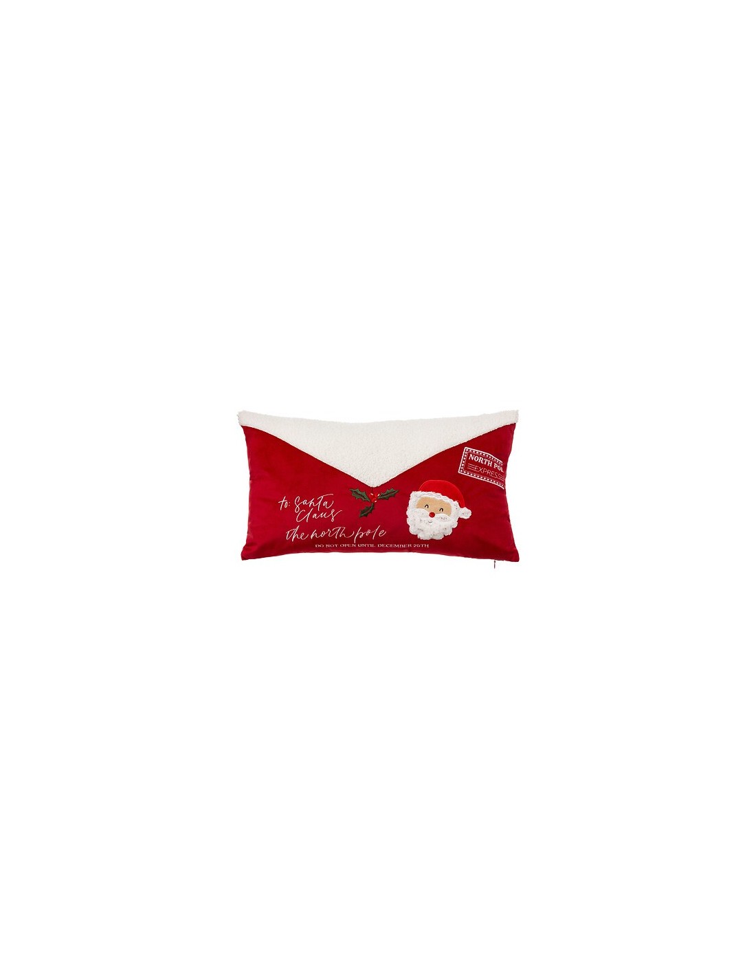 TESSILE: vendita online Cuscino Lettera di Natale 30x50cm in Poliestere, Decorazione Festiva, Accessorio Natalizio Elegante i...
