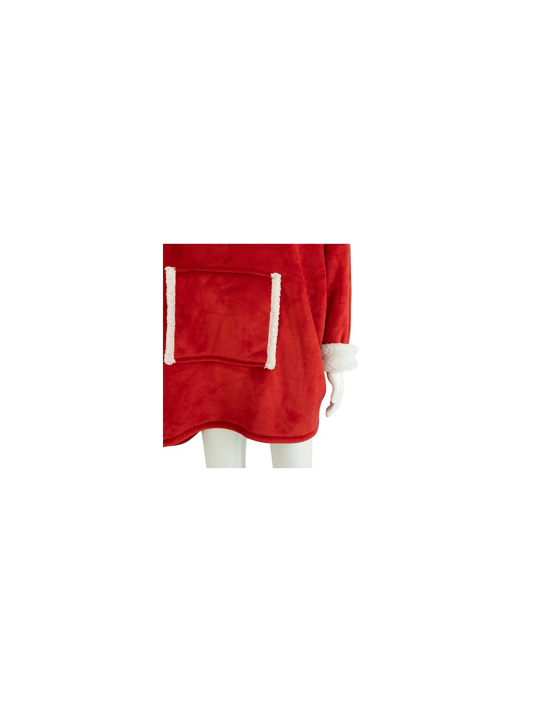 TESSILE: vendita online Plaid di Natale in Felpa con Cappuccio Rosso, 85x118 cm, Comodo e Accogliente, Plaid Caldo e Morbido ...