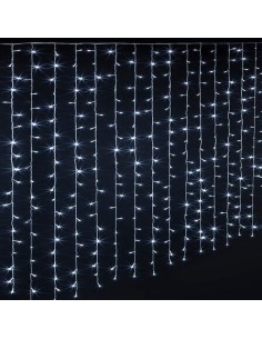 LUCI DI NATALE: vendita online Tenda di Luci di Natale 400 LED, 2x2m, Bianco Freddo, Esterno, 8 Effetti di Luce in offerta