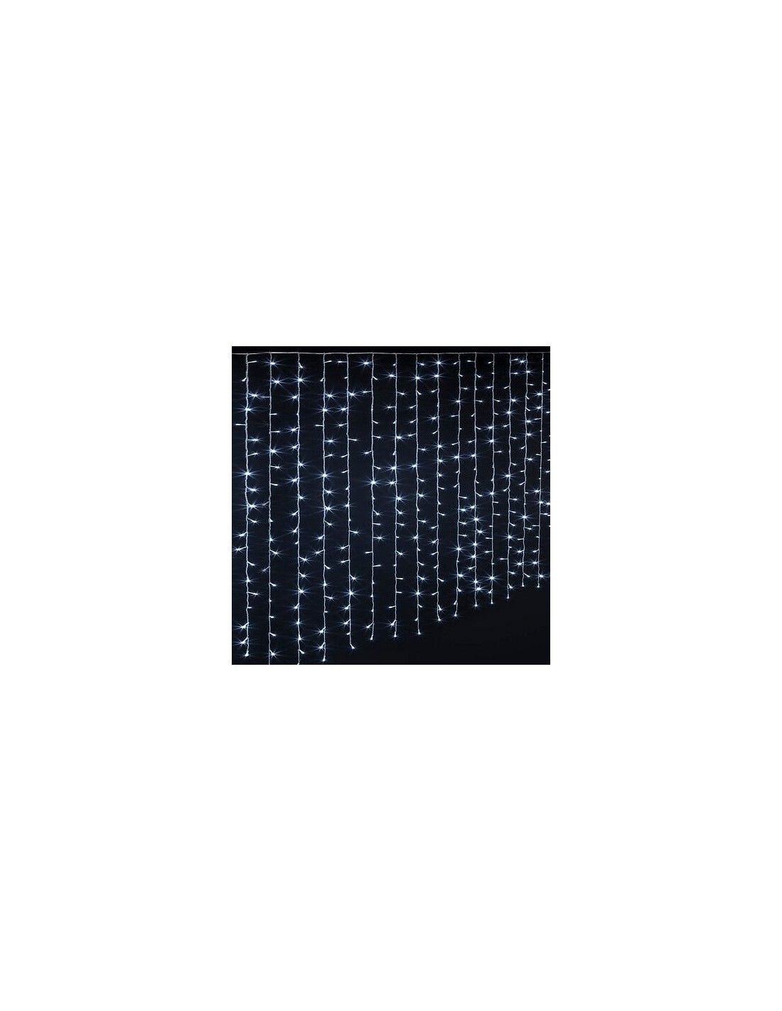 LUCI DI NATALE: vendita online Tenda di Luci di Natale 400 LED, 2x2m, Bianco Freddo, Esterno, 8 Effetti di Luce in offerta