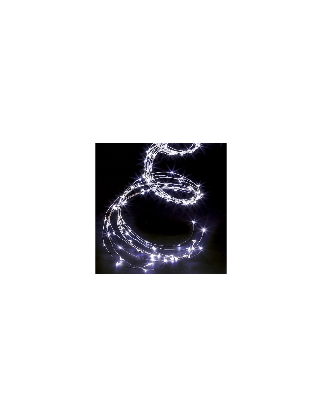LUCI DI NATALE: vendita online Cascata di Luci di Natale 400 LED, 2m, Bianco Freddo, Esterno, 8 Effetti di Luce, Illuminazion...