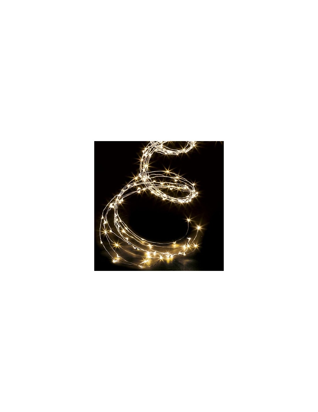 LUCI DI NATALE: vendita online Cascata di Luci di Natale 400 LED, 2m, Bianco Caldo, Esterno, 8 Effetti di Luce, Illumina Inte...