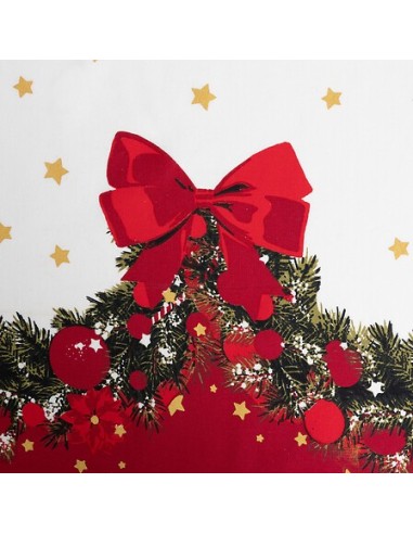 TESSILE: vendita online Tovaglia di Natale Ghirlanda 140x240 cm, Cotone, Decorazione Festiva, Idea Regalo in offerta