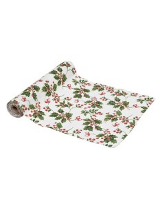 TESSILE: vendita online Rotolo di Tessuto di Natale Agrifoglio 28x300 cm, Versatile e Elegante, Ideale per Decorazioni e Fai ...
