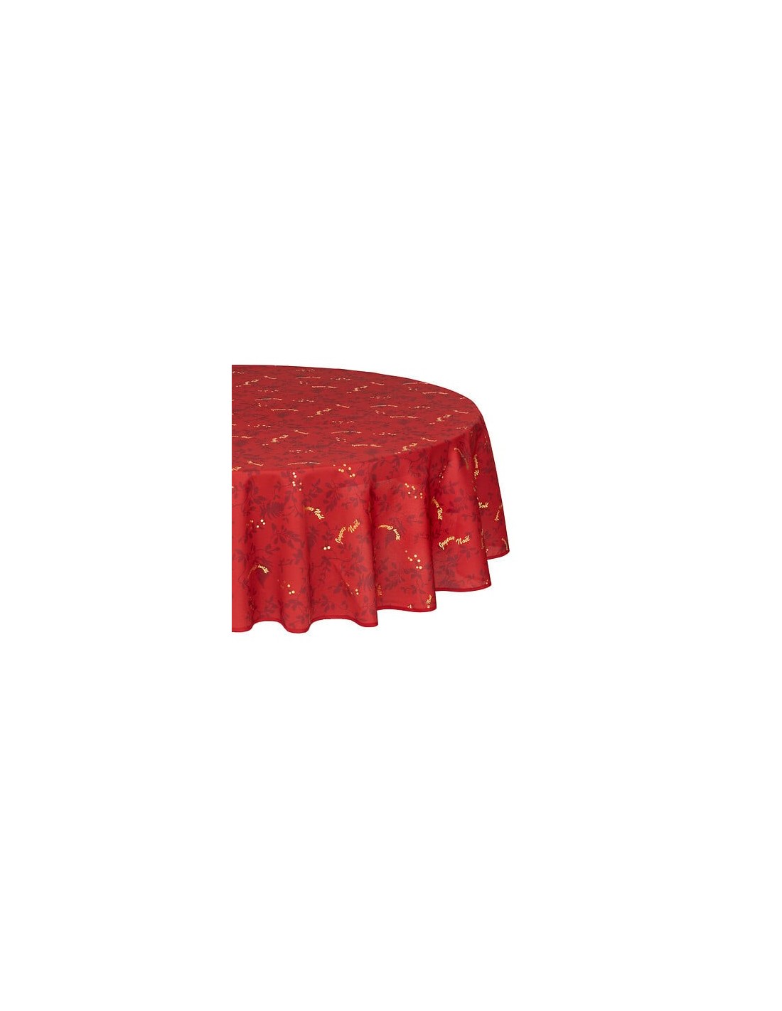 TESSILE: vendita online Tovaglia di Natale 180 cm, Rosso/Oro, Antimacchia, Elegante, Festiva, Perfetta per la Tavola delle Fe...