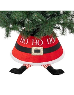 ALBERI DI NATALE: vendita online Base Albero di Natale Babbo Natale, 56x32x25 cm, Poliestere, Supporto Elegante per Albero di...
