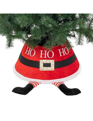 ALBERI DI NATALE: vendita online Base Albero di Natale Babbo Natale, 56x32x25 cm, Poliestere, Supporto Elegante per Albero di...