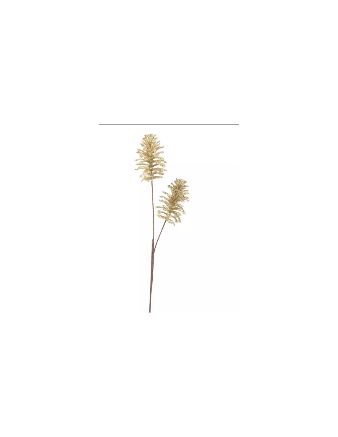 FIORI: vendita online Stelo di Natale con Coppia Pigne Beckie 66cm Champagne, La Magia di Natale per le Tue Decorazioni in of...