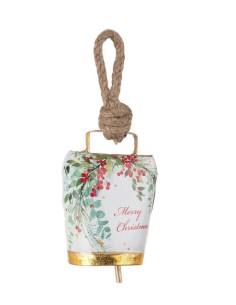 SFERE E PENDAGLI: vendita online Pendente di Natale Wendi Campana Merrixmas Bianco, La Magia di Natale per le Tue Decorazioni...