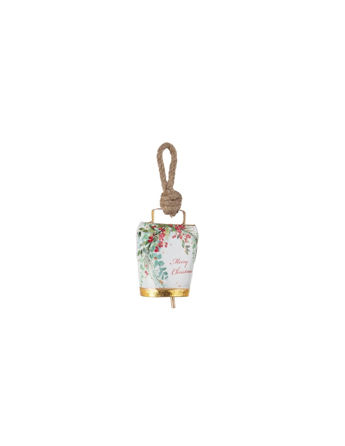 SFERE E PENDAGLI: vendita online Pendente di Natale Wendi Campana Merrixmas Bianco, La Magia di Natale per le Tue Decorazioni...