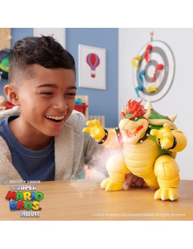 "Figura d'Azione Bowser 18 cm, Effetto Sputafuoco, 15 Punti di Articolazione | Shop in Casa"