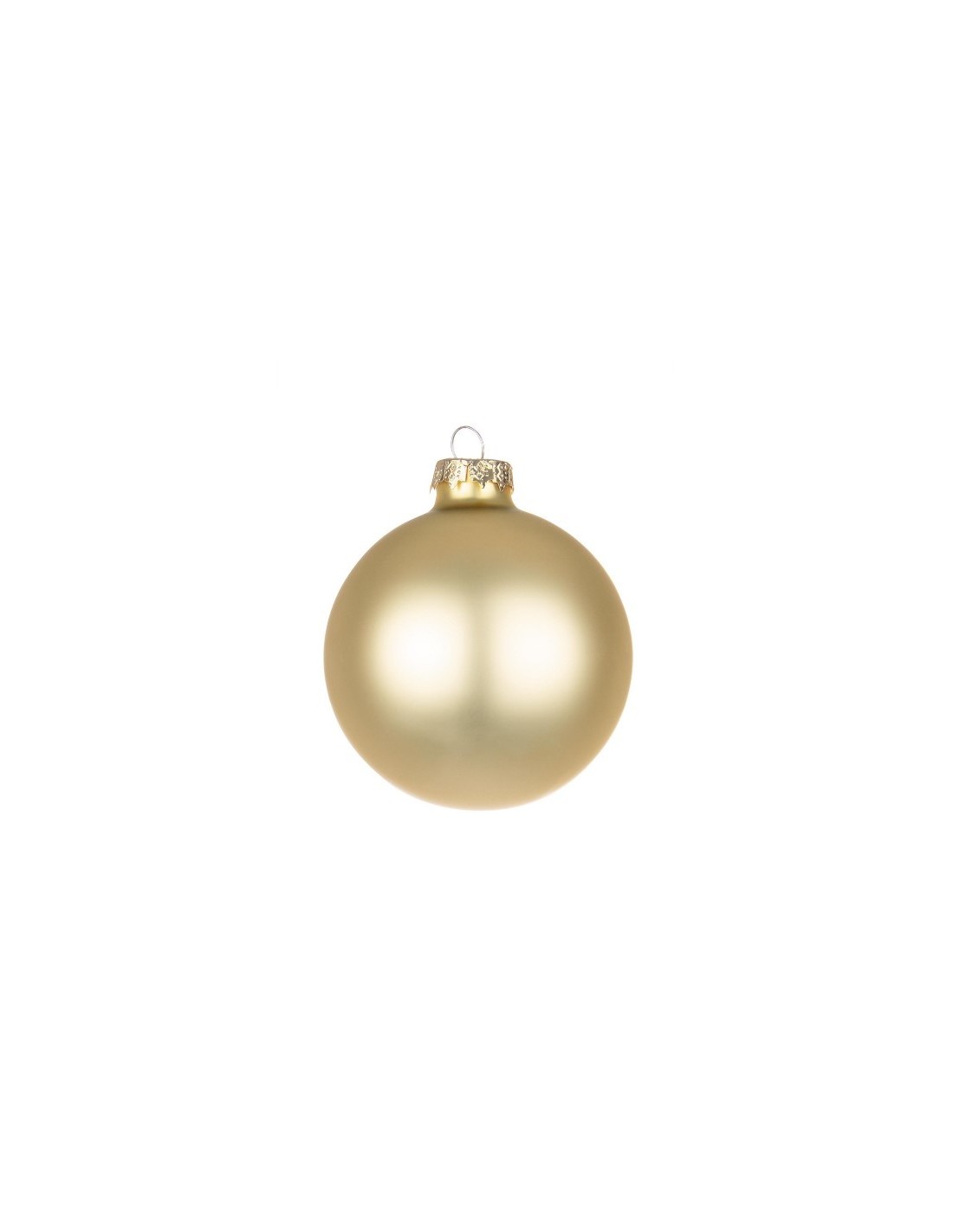 SFERE E PENDAGLI: vendita online Sfera di Natale in Vetro Miele Opaco 10cm, La Magia di Natale per Decorazioni Festive in off...