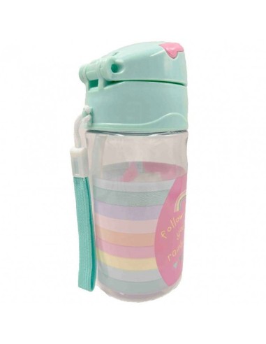 "Bottiglia Arcobaleno Unicorno Fisher-Price 350 ML - Borraccia con Cannuccia, PVC Durevole e Sicuro | Shop in Casa"