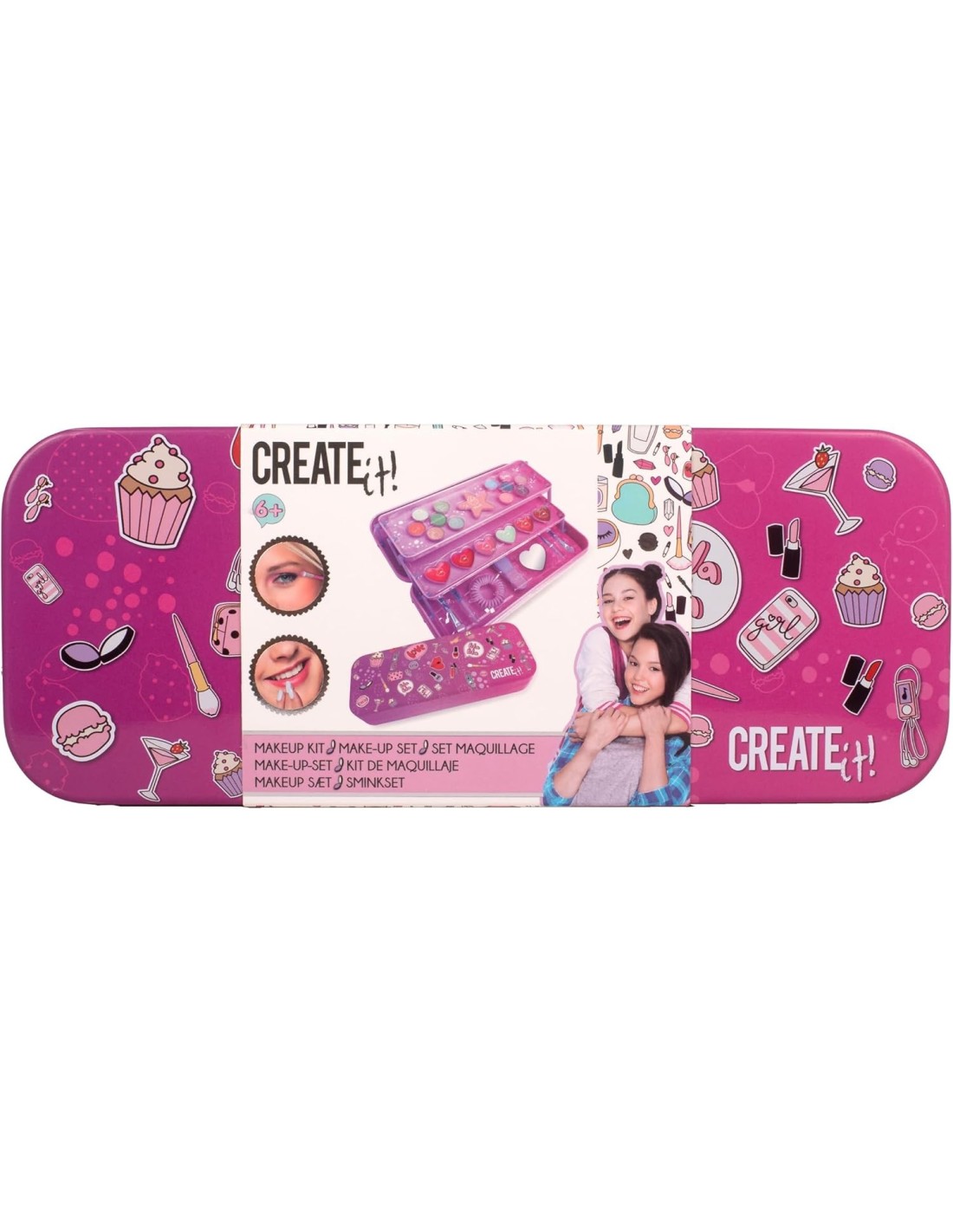 "Create It! Cofanetto Make Up in Latta per Bambini | Set Trucco Completo | Shop in Casa"