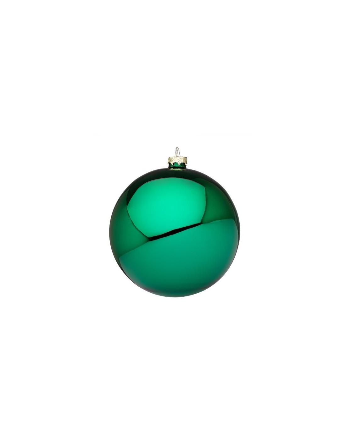SFERE E PENDAGLI: vendita online Sfera di Natale in Vetro Verde Smeraldo Lucido Ø15cm, La Magia di Natale per Decorazioni Fes...