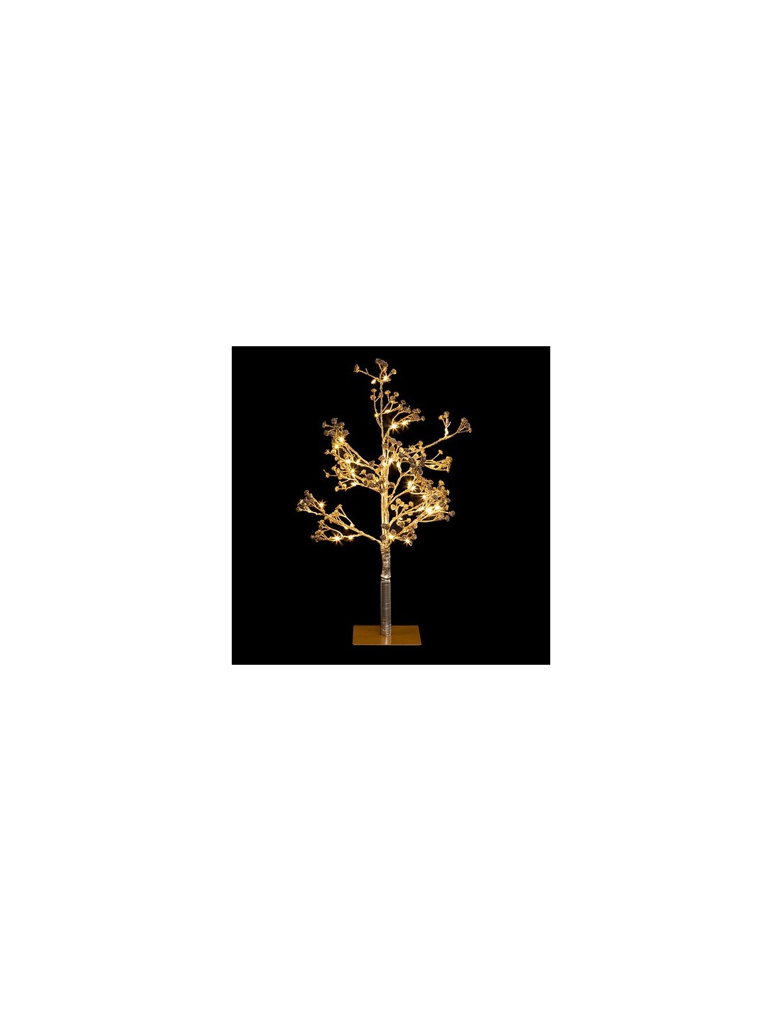 OGGETTISTICA NATALE: vendita online Albero di Natale Dorato con 48 Luci LED H50cm, Decorazione Natalizia, Albero Luminato, Id...