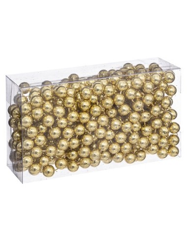 OGGETTISTICA NATALE: vendita online Ghirlanda di Natale 5 Metri, Perline Oro, Decorazioni Natalizie per Albero, Ghirlande e A...