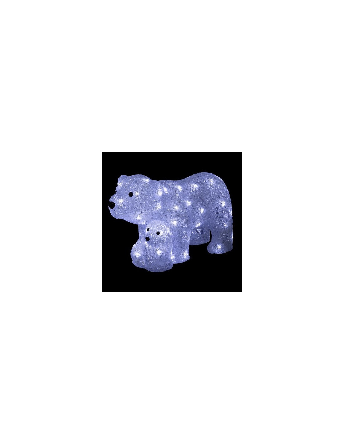 LUCI DI NATALE: vendita online Orso Natalizio con 60 Luci LED, 44x21x25cm, Decorazione da Esterno, Accessorio di Natale in of...