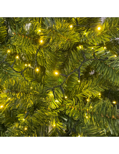LUCI DI NATALE: vendita online Catena Nastro Ø6cm 30mt 1000 MiniLED Bianco Caldo e Oro, Cavo Verde, 7 Giochi Luce e Timer in ...