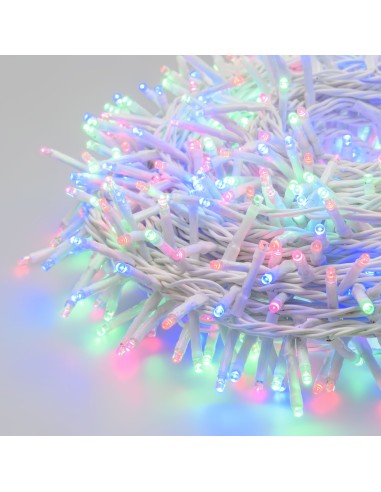 LUCI DI NATALE: vendita online Catena di Natale Nastro Ø6cm 30mt 1000 MiniLED Multifluo, Cavo Bianco, 7 Giochi Luce, Timer in...