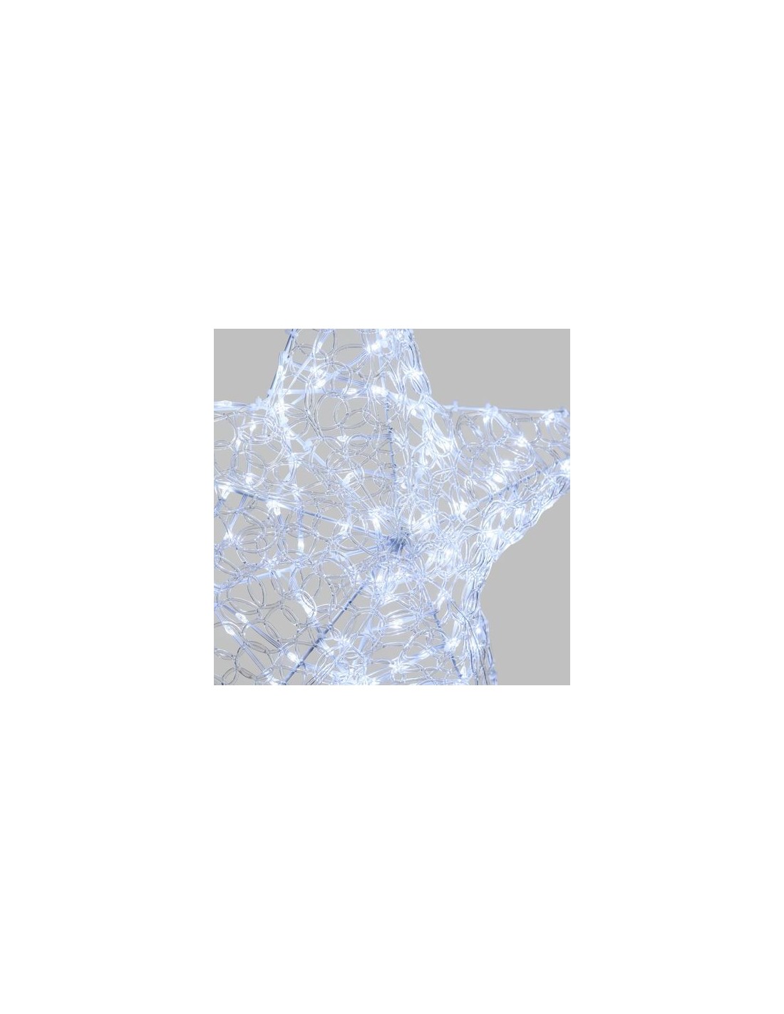 LUCI DI NATALE: vendita online Coppia Stelle di Natale Ø55-40cm 2D Acrilico Soft, 230 GOCCE LED, Alta Luminosità, Telaio Meta...