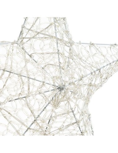 LUCI DI NATALE: vendita online Coppia Stelle di Natale Ø55-40cm 2D Acrilico Soft, 230 GOCCE LED, Alta Luminosità, Telaio Meta...