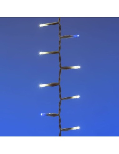 LUCI DI NATALE: vendita online Tenda luminosa di Natale Ice Cluster Light 360xH70cm 936 LED Stelle SMD Neon Blu & MiniLED Bia...