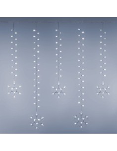 LUCI DI NATALE: vendita online Tenda Luminosa di Natale Ice Light Neve 600 LED 500x105cm Prolungabile in offerta 2