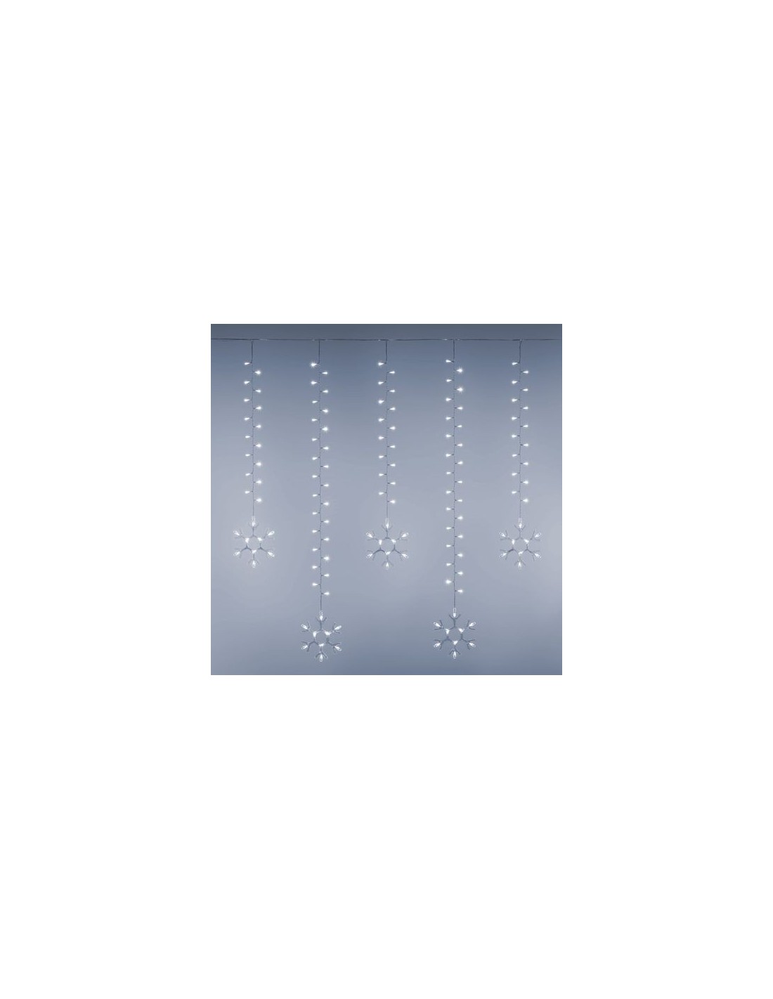 LUCI DI NATALE: vendita online Tenda Luminosa di Natale Ice Light Neve 600 LED 500x105cm Prolungabile in offerta