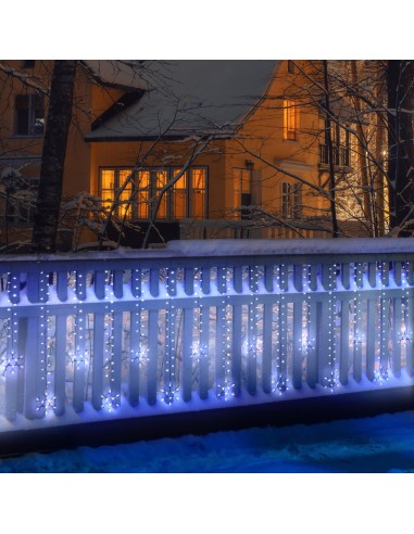 LUCI DI NATALE: vendita online Tenda Luminosa di Natale Ice Light Neve 600 LED 500x105cm Prolungabile in offerta