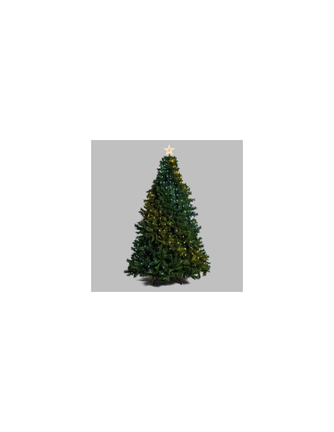 LUCI DI NATALE: vendita online Tenda di Natale Verde H180cm con 304 GOCCE di Luce PIXEL LED WW+W per Alberi in offerta