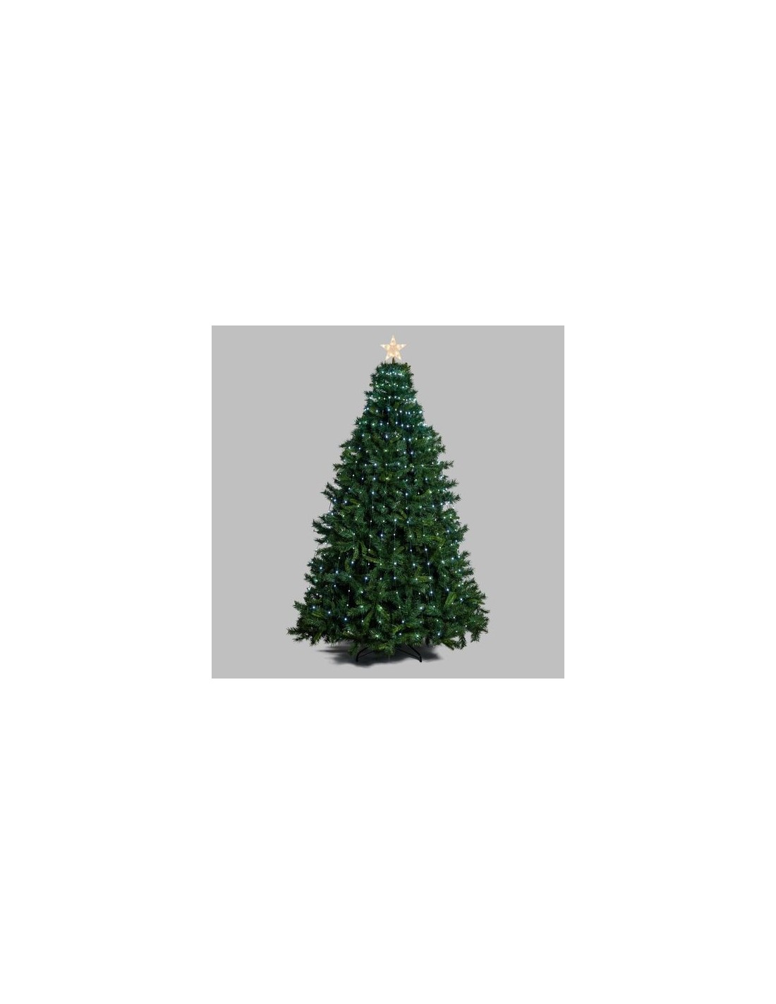 LUCI DI NATALE: vendita online Tenda di Natale Verde H180cm con 304 GOCCE di Luce PIXEL LED WW+W per Alberi in offerta