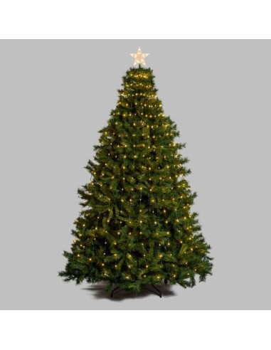 LUCI DI NATALE: vendita online Tenda di Natale Verde H180cm con 304 GOCCE di Luce PIXEL LED WW+W per Alberi in offerta