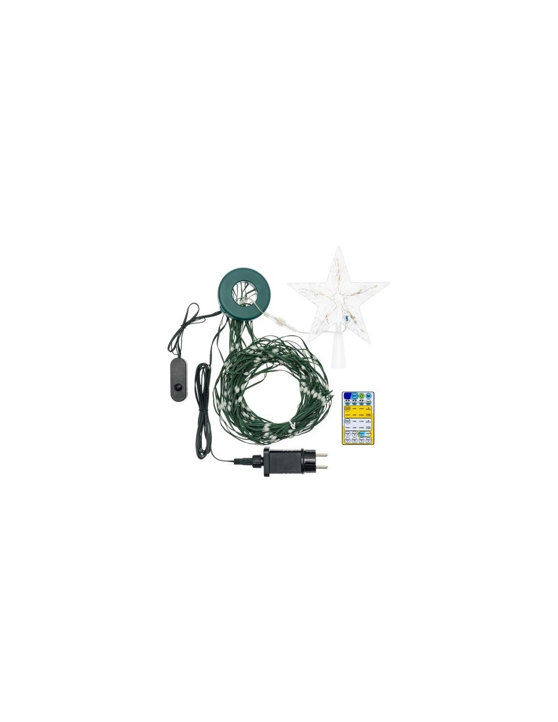 LUCI DI NATALE: vendita online Tenda Mantello di Natale Verde H210-240cm con 440 GOCCE di Luce PIXEL LED WW+W in offerta