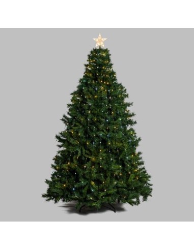 LUCI DI NATALE: vendita online Tenda Mantello di Natale Verde H210-240cm con 440 GOCCE di Luce PIXEL LED WW+W in offerta