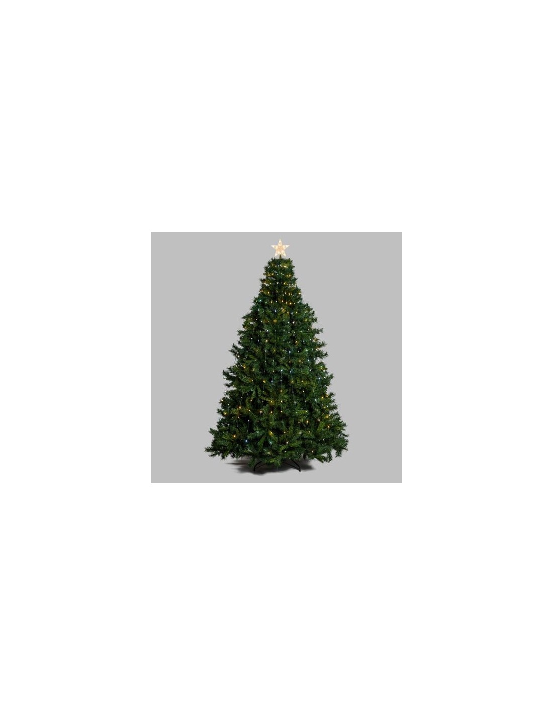 LUCI DI NATALE: vendita online Tenda Mantello di Natale Verde H210-240cm con 440 GOCCE di Luce PIXEL LED WW+W in offerta