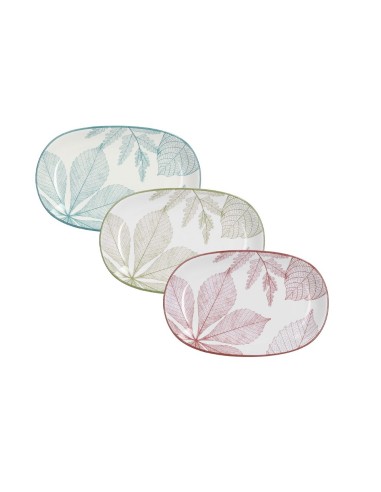 Piatto Ovale da Portata Tognana Natura 28 cm Porcellana Assortito | shopincasa.it