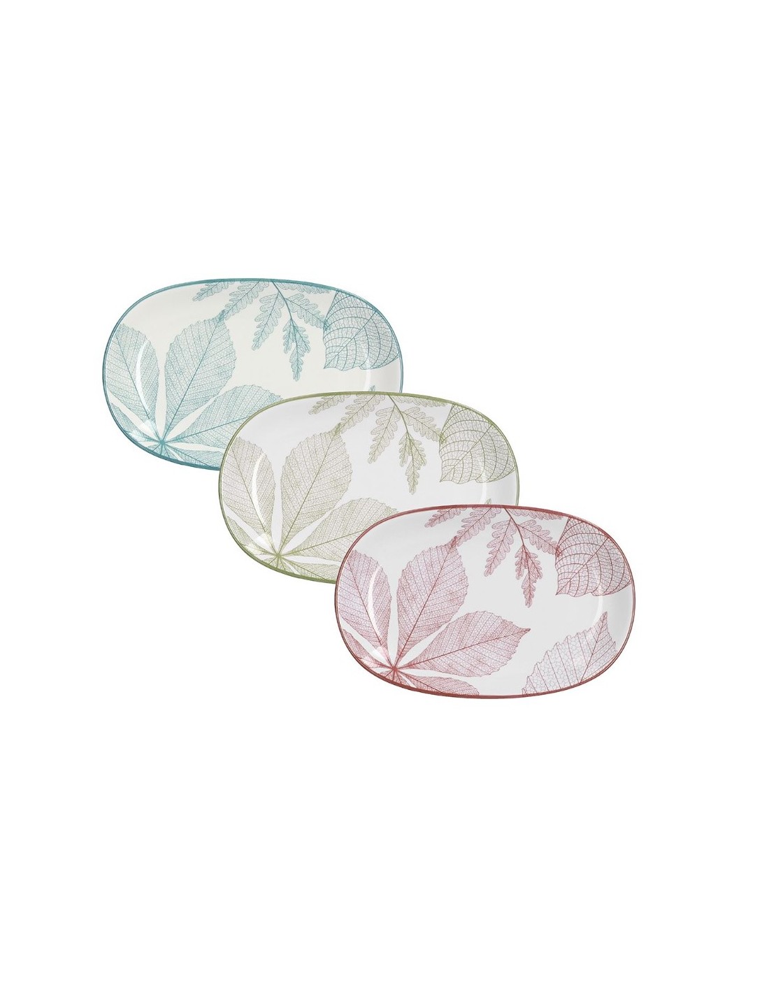 Piatto Ovale da Portata Tognana Natura 28 cm Porcellana Assortito | shopincasa.it