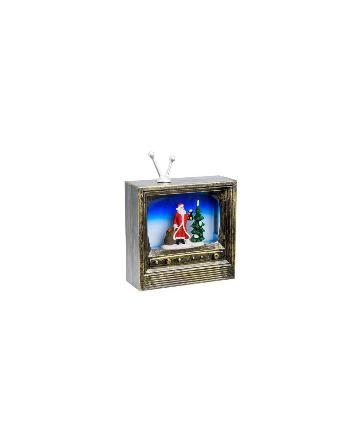 TV Brunita Glitter LED H22cm - Decorazione Natalizia | Shopincasa.it