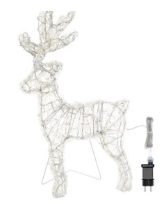 LUCI DI NATALE: vendita online Renna di Natale Thin 3D H60cm: La Magia di Natale con 120 LED in offerta
