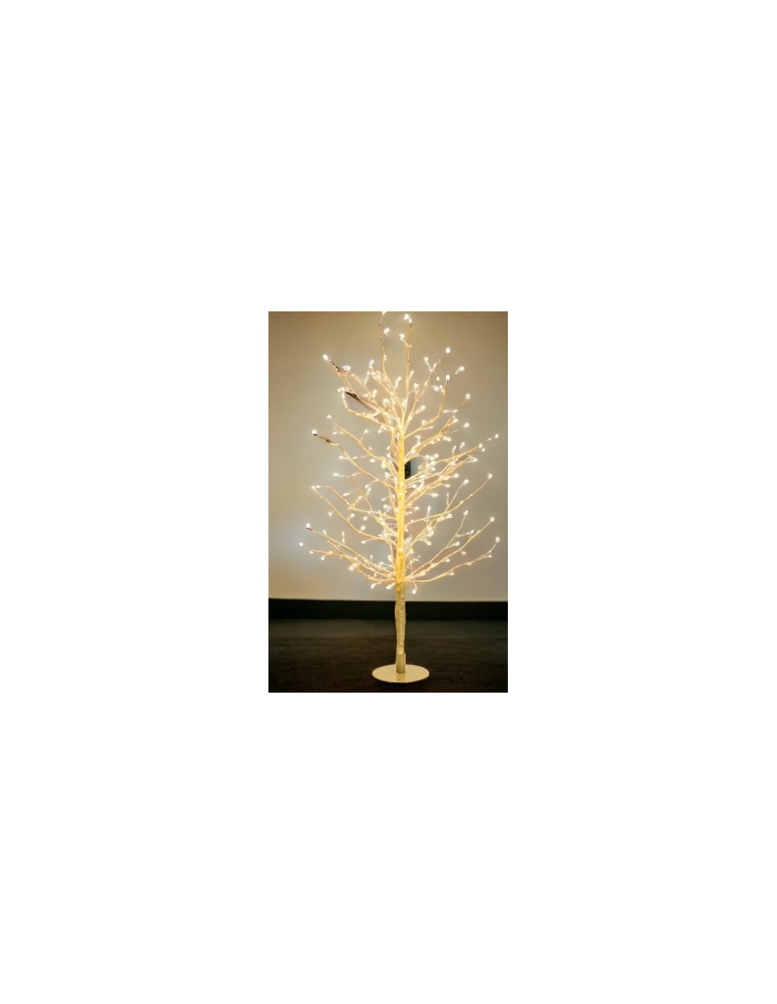 LUCI DI NATALE: vendita online Albero Ramo Tiglio Champagne 200cm con 1120 MicroLED FlashLED in offerta