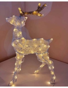 LUCI DI NATALE: vendita online Renna 2D 83 LED Bianco Caldo di Natale - La Magia di Natale a casa tua! in offerta