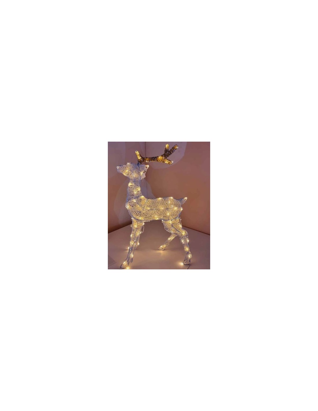 LUCI DI NATALE: vendita online Renna 2D 83 LED Bianco Caldo di Natale - La Magia di Natale a casa tua! in offerta