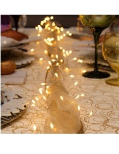 LUCI DI NATALE: vendita online Luci di Natale Catena MiniCluster 60 MicroLED per Interno, La Magia di Natale Portatile in off...