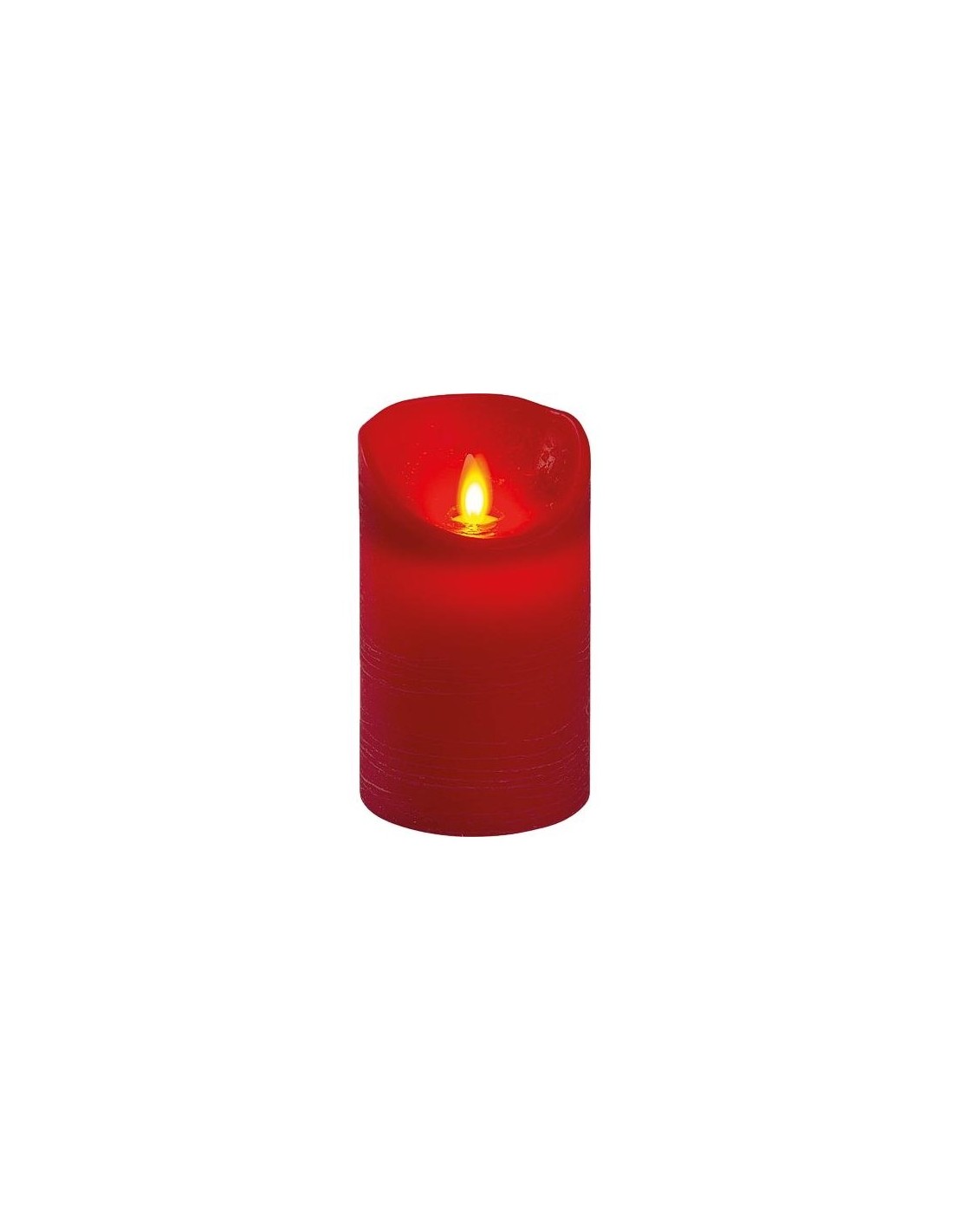 Candela Rossa RT-R Moving Flame 12,5cm con Timer e Fiamma Realistica | shop in casa